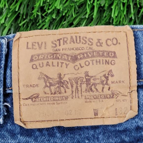 Vintage LEVIS 517 Bootcut Jeans 32x31 Western Denim Fraying - Picture 6 of 16